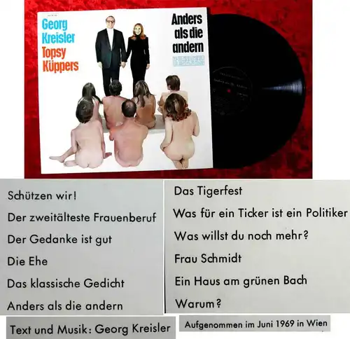 LP Georg Kreisler & Topsy Küppers: Anders als die andern (Preiser C 062-90556) D