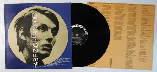 LP Fabrizio de André: Vol. 3 (Produttoriassociati PA/LPS 33) Italy 1970
