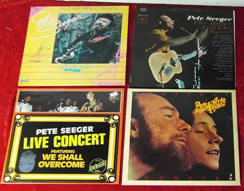 6 Langspielplatten PETE SEEGER - Vinylsammlung -