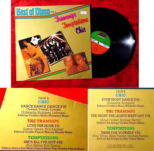 LP Trammps / Temptations / Chic: Best of Disco Vol. 2 (Atlantic 50 449) D 1978