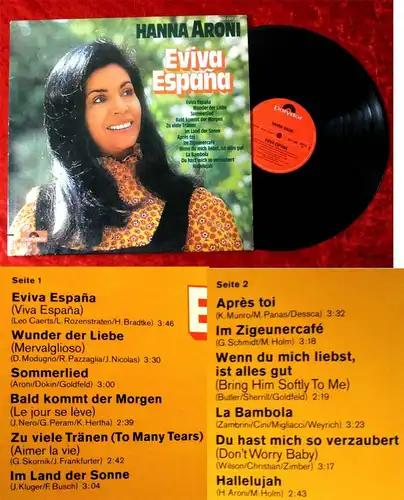 LP Hanna Aroni: Eviva Espana (Polydor 2371 322) D 1972