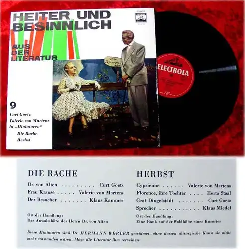 LP Curt Goetz Valerie von Martens Heiter und besinnlich