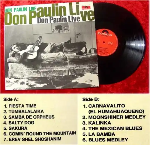 LP Don Paulin Live 1963 seltenes Polydor Originalalbum