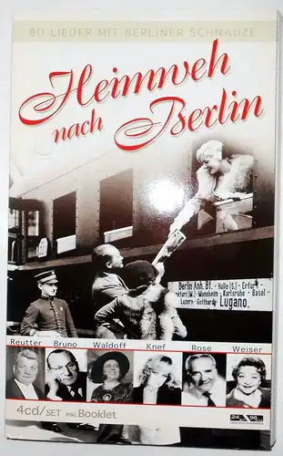 4CD Set Heimweh nach Berlin  - 80 Lieder mit Berliner Schnauze /  + Booklet