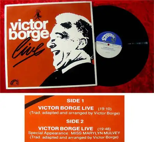 LP Victor Borge Live Musikhalle Hamburg - Rarität -