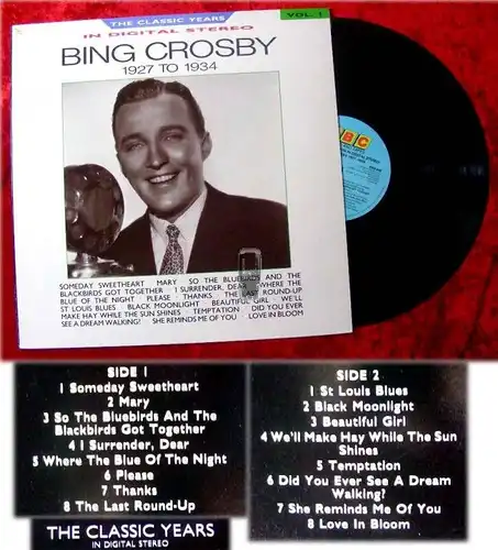 LP Bing Crosby: 1927 - 1934 The Classic Years Digital