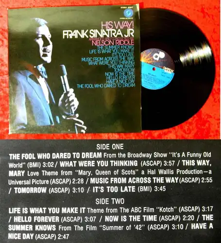 LP Frank Sinatra jr.: His Way! (Daybreak DR2011) D 1972
