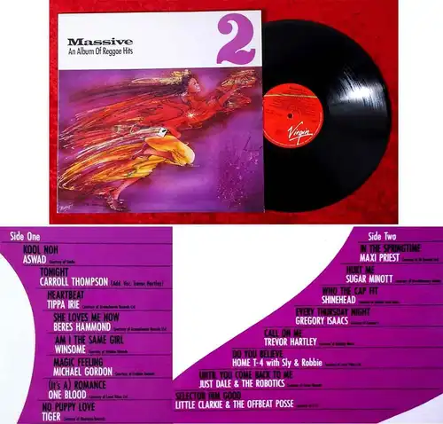LP Massive 2 - An Album of Reggae Hits - (Virgin V 2405) UK 1986