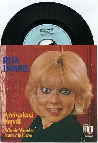 Single Rita Pavone: Arrivederci Napoli (M 16 059 AT) D 1973