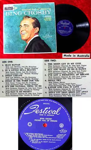 LP Bing Crosby: Pocket Full of Dreams (Festival FL-30.845) Australien
