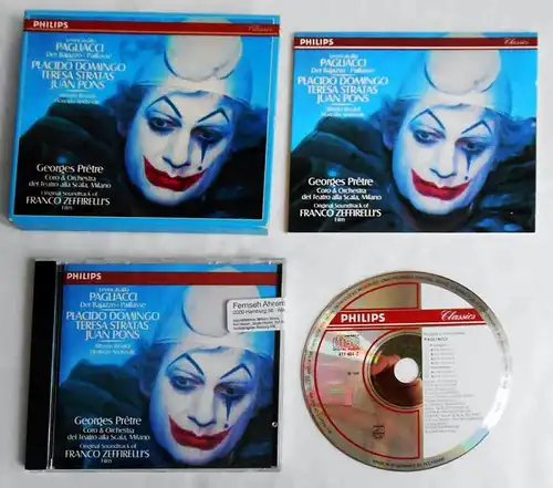 CD Georges Pretré Teresa Stratas Domingo: Leoncavallo - Pagliacci  (Philips)