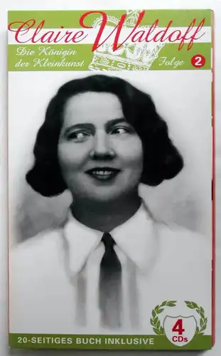 4CD Set Claire Waldoff: Königin der Kleinkunst Folge 2  + 20 page Booklet (2005)