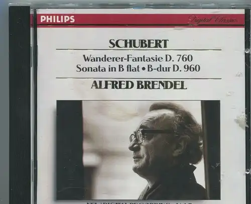 CD Alfred Brendel: Schubert Wanderer Fantasie (Philips)  1989
