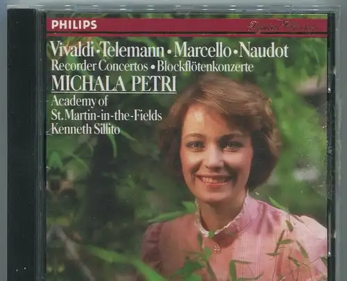 CD Michala Petri: Vivaldi Telemann Marcello Naudot  (Philips)  1990