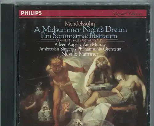 CD Neville Marriner: Mendelssohn Midsummer Nights Dream (Philips) F 1999
