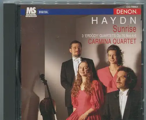 CD Carmina Quartet: Haydn - Sunrise (Denon) Japan 1995