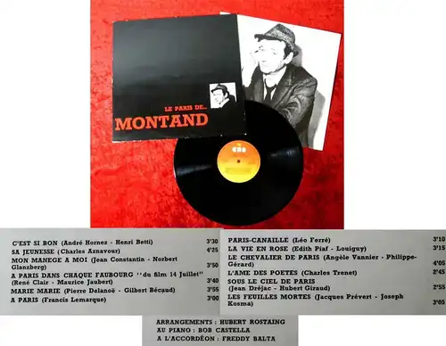 LP Yves Montand: Le Paris de...Yves! (CBS 63047) NL