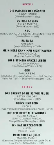 LP Spitzenschlager 1971 (Deutscher Schallplattenclub Decca H 292/5) D