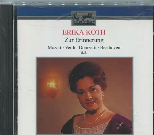 CD Erika Köth: Zur Erinnerung (BMG) 1989
