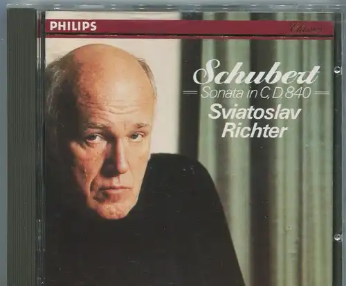 CD Sviatoslav Richter: Schubert Sonata in C, D 840 (Philips) 1985