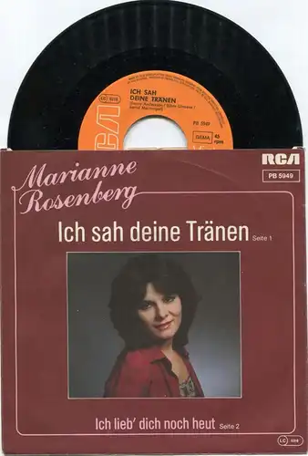 Single Marianne Rosenberg: Ich sah Deine Tränen... (RCA PB 5949) D 1982