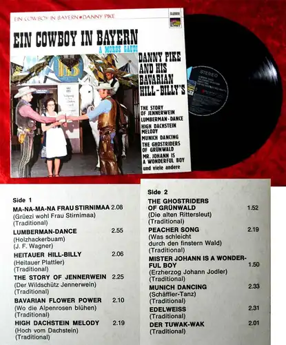 LP Danny Pike & His Bavarian Hill-Billy´s: Ein Cowboy in Bayern (Sunset 50 148)