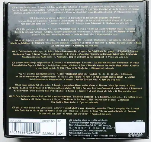 10CD Box 200 Deutsche Original Tonfilmschlager (Membran) 2005