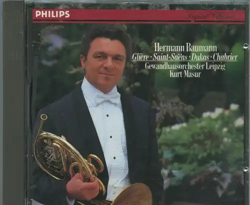 CD Hermann Baumann: Gliére Saint-Saens Dukas Chabrier  (Philips) 1987