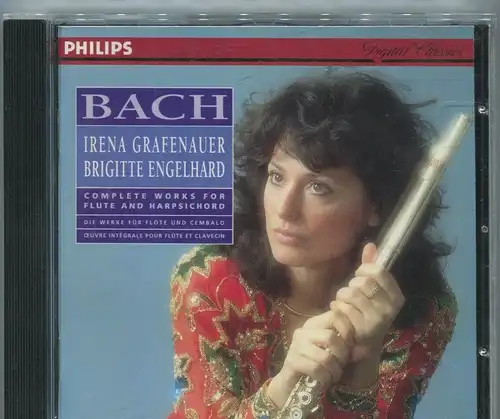 CD Irena Grafenauer Brigitte Engelhard: Bach Complete Works for Flute..(Philips)