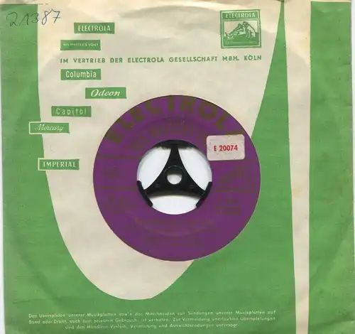 Single Gunnar Winckler: Ich hab Dich so lieb (Electrola 17-8528) D