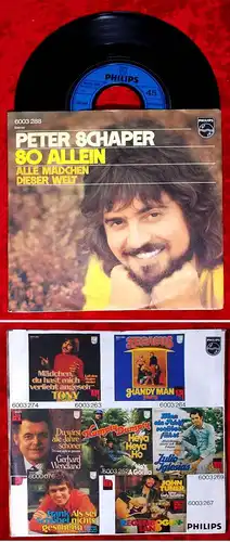 Single Peter Schaper: So Allein (Philips 6003 288) D 1971