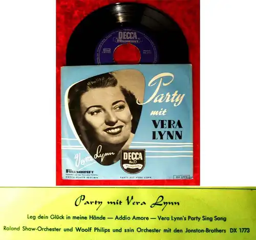 EP Party mit Vera Lynn (Decca Füllschrift DX 1773) D