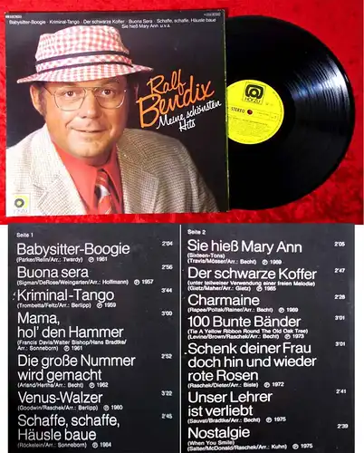 LP Ralf Bendix: Meine schönsten Hits (EMI Hör Zu 1C 054-45 500) D 1975