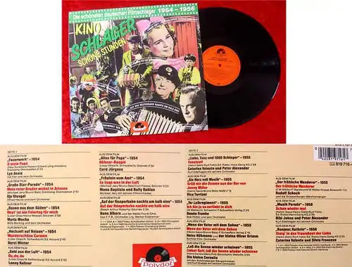 LP Kino Schlager Schöne Stunden 1954 - 1956