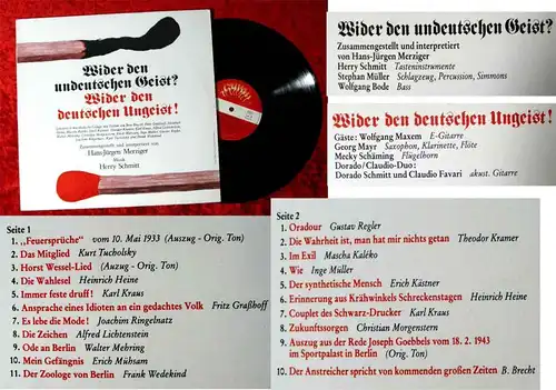 LP Wider den undeutschen Geist? Wider den deutschen Ungeist! D 1983