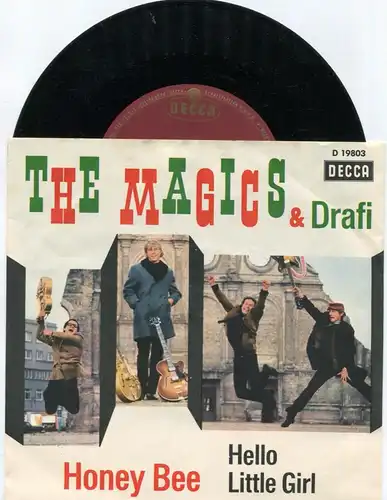 Single Magics & Drafi Deutscher:  Honey Bee (Decca D 19 803) D 