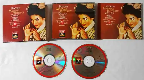 2CD Box Maria Callas Herbert von Karajan: Puccini - Madama Butterfly (EMI) 1987