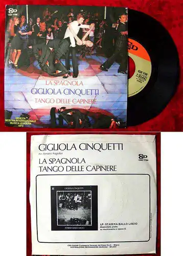 Single Gigliola Cinquetti: La Spagnola (CGD 1789) I 1973