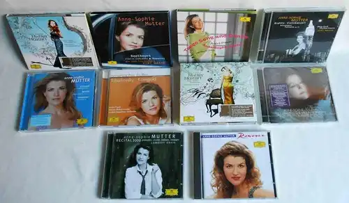 14 CD Anne Sophie Mutter   - Sammlung - (1 x signiert) DGG