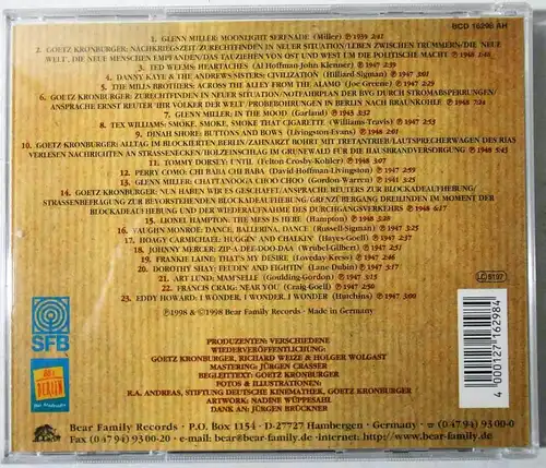 CD The Mess Is Here - Songs & Zeitdokumente der Blockadejahre (Bear Family) 1998