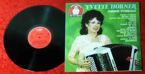 LP Yvette Horner: Aubade D`Oiseaux (CBS 54548) F 1983