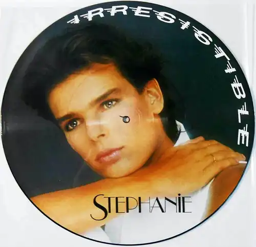 Maxi Picture Disc Stephanie: Irresistible / Ouragan (Carrere CAR P 388) 1986