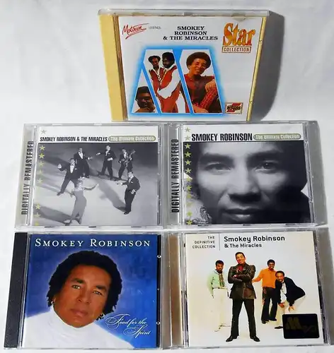 5 CD Smokie Robinson (& The Miracles) - Sammlung