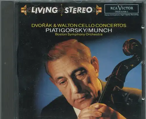CD Gregor Piatigorsky Charles Munch: Dvorak & Walton Cello Concertos (RCA)