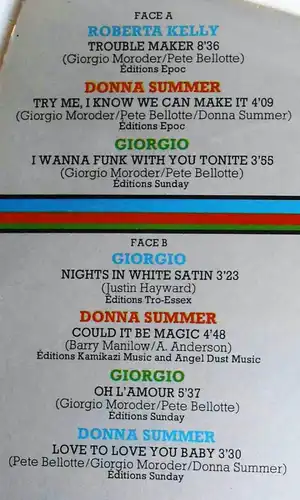 LP Donna Summer / Roberta Kelly / Giorgio: Best Of Disco (Atlantic 50 336) D1976