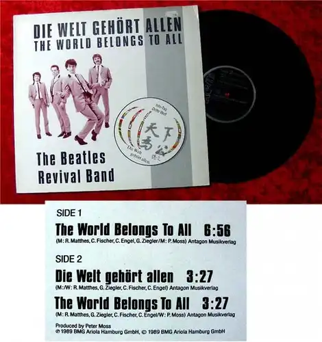 Maxi Single Beatles Revival Band The World Belongs To A