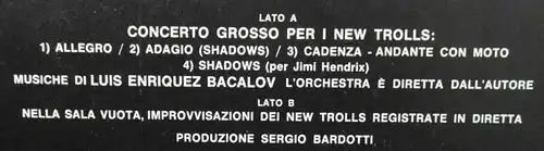 LP New Trolls: Concerto Grosso Per I (Cetra LPX 8) Italy