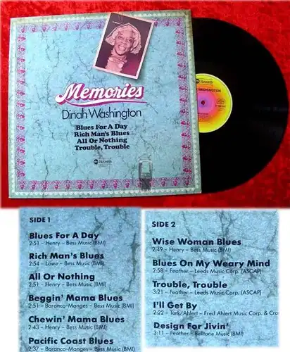 LP Dinah Washington: Memories