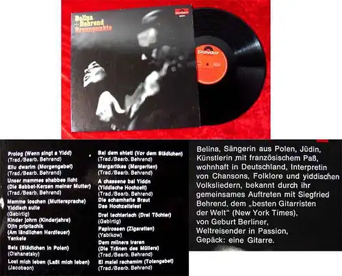 LP Belina & Behrend: Brennpunkte (Polydor 249 214) D 1968