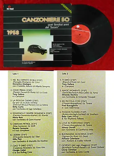LP Canzoniere 50: 1958 (K-Tel SKI 5075) Italien 1981